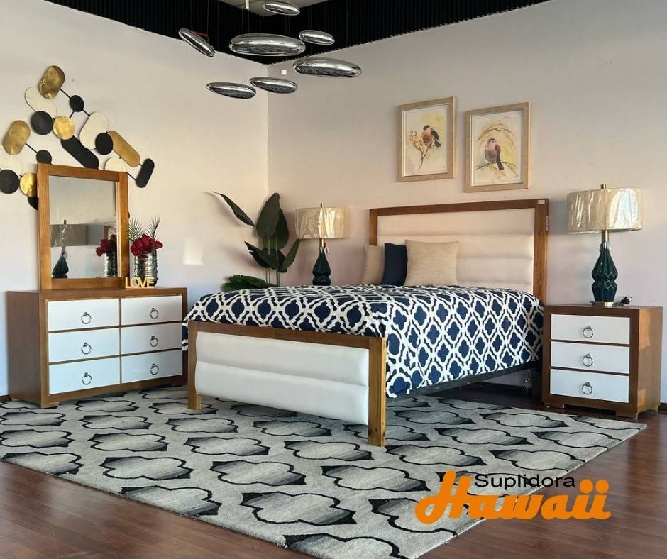 JUEGO APOSENTO EJECUTIVO 60 EN PINO NATURAL CBLANCO