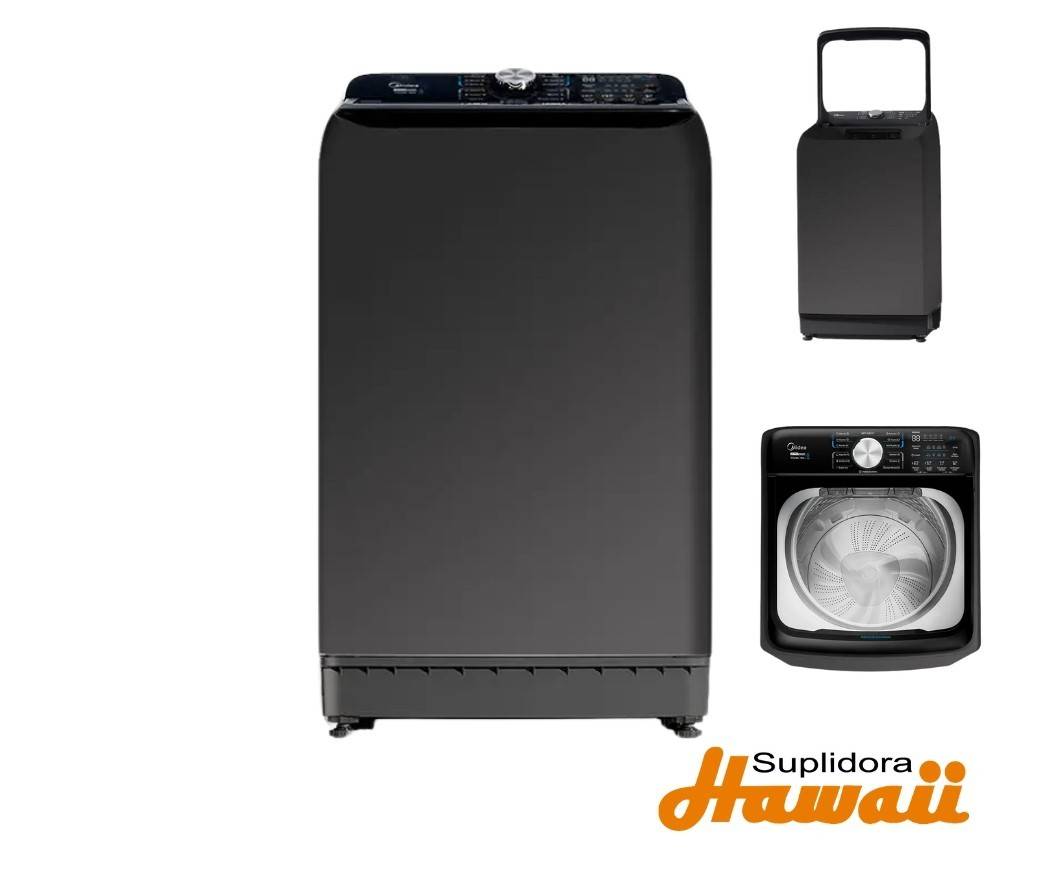 LAVADORA MIDEA AUTOM GRIS MA512W180.T 18KG/40LBS