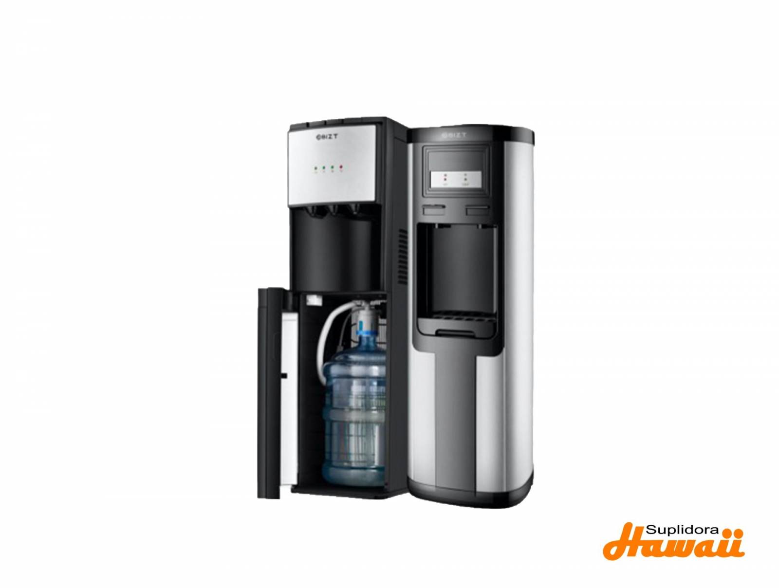 BEBEDERO GOLD PREMIUM GP-BWB06 ACERO C/BOTELLON ABAJO NEGRO