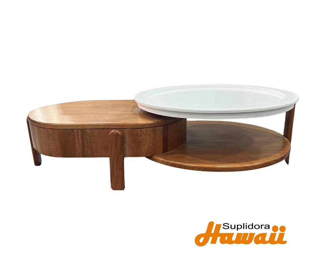 MESA DE CENTRO PIANO NATURAL C/BLANCO P.M.