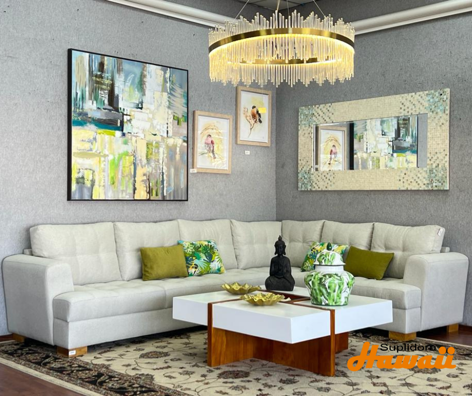 MUEBLE L ANAYI CREMA CLARO 2/PZS D.R.