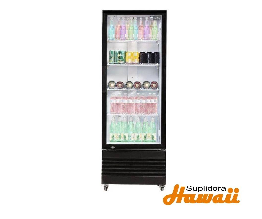 VITRINA REFRIGERADORA GRS GLS-220ST-2 8 220LTS 1/P NEGRA