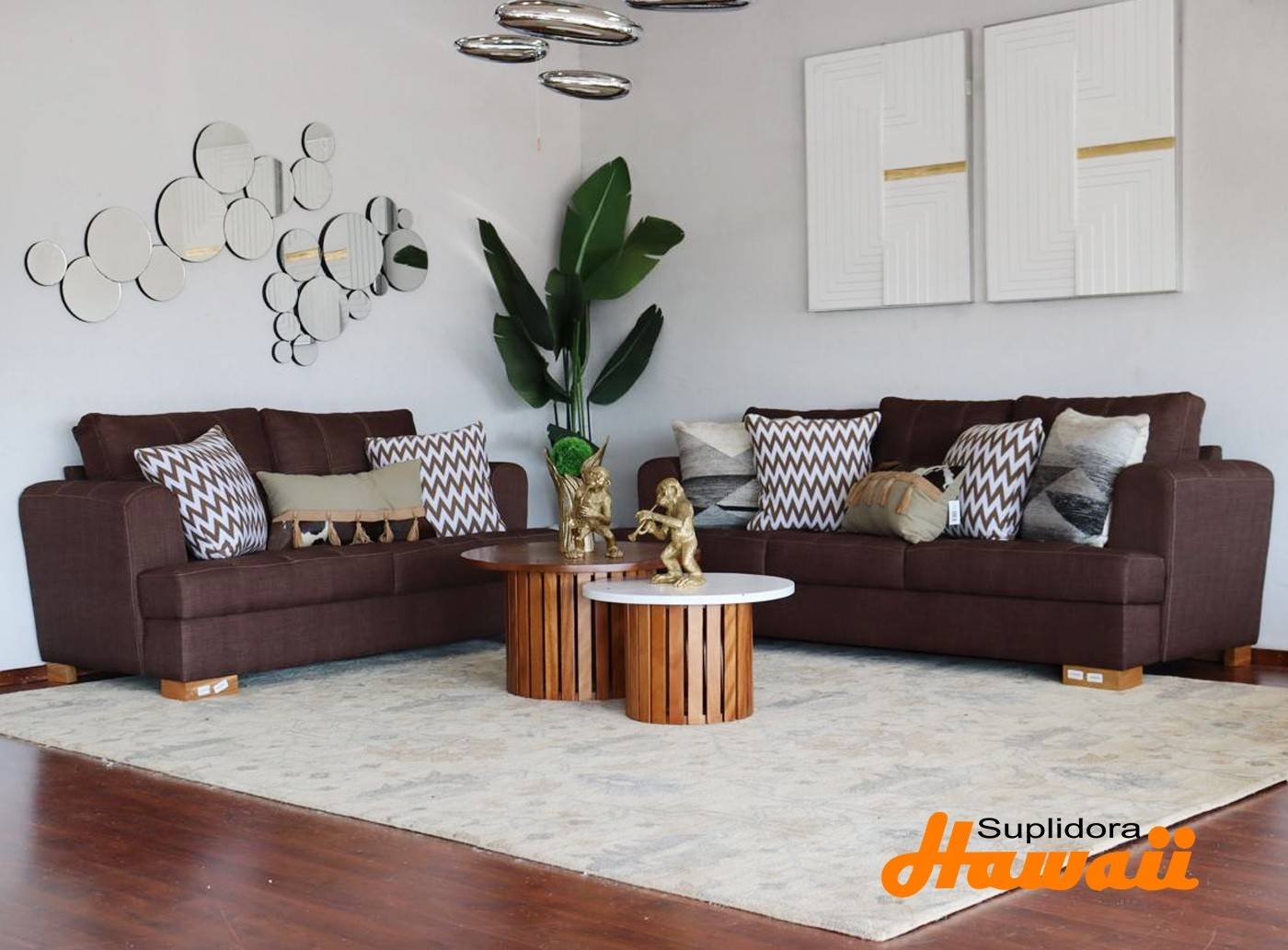 MUEBLE ANAYI S/3 S/2 MARRON OSCURO