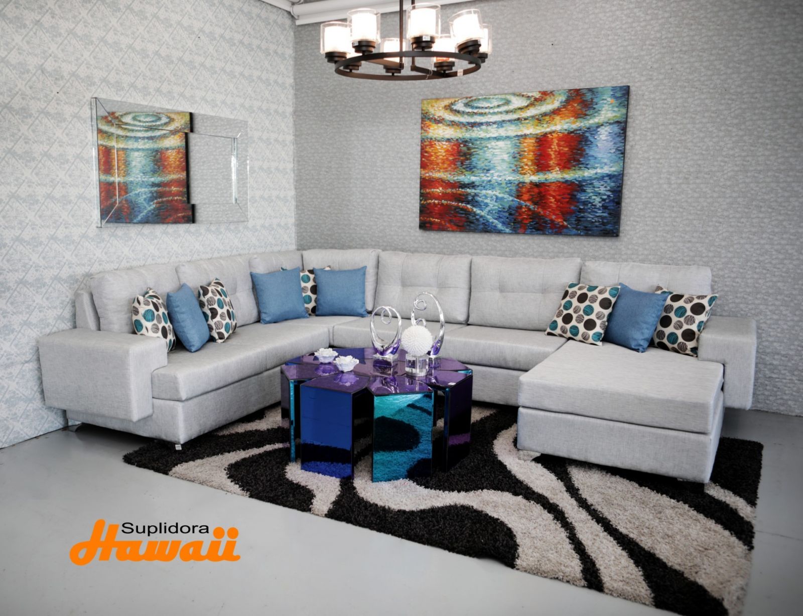 MUEBLE RELAX L GRANDE GRIS 3/PZ