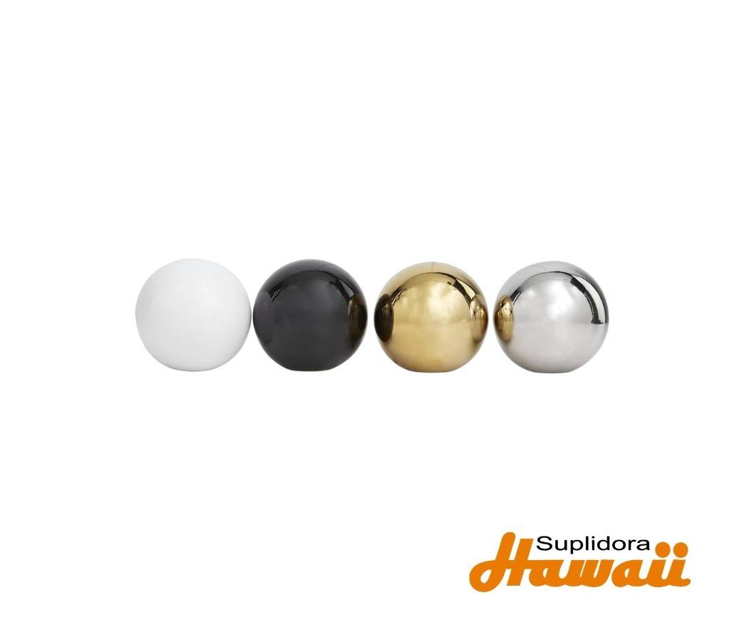 ORBES PEQUE?OS DE CERAMICA S/4 12452 MULTICOLOR METALICOS 4D