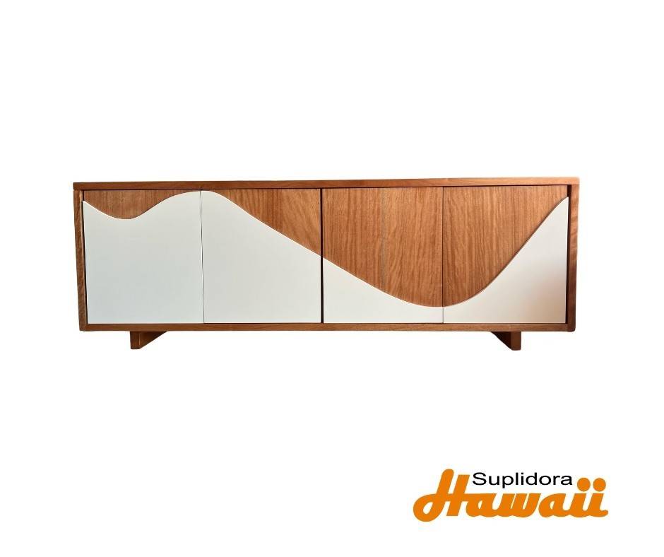 CREDENZA MONTAA RUSA NATURAL CBLANCO PM