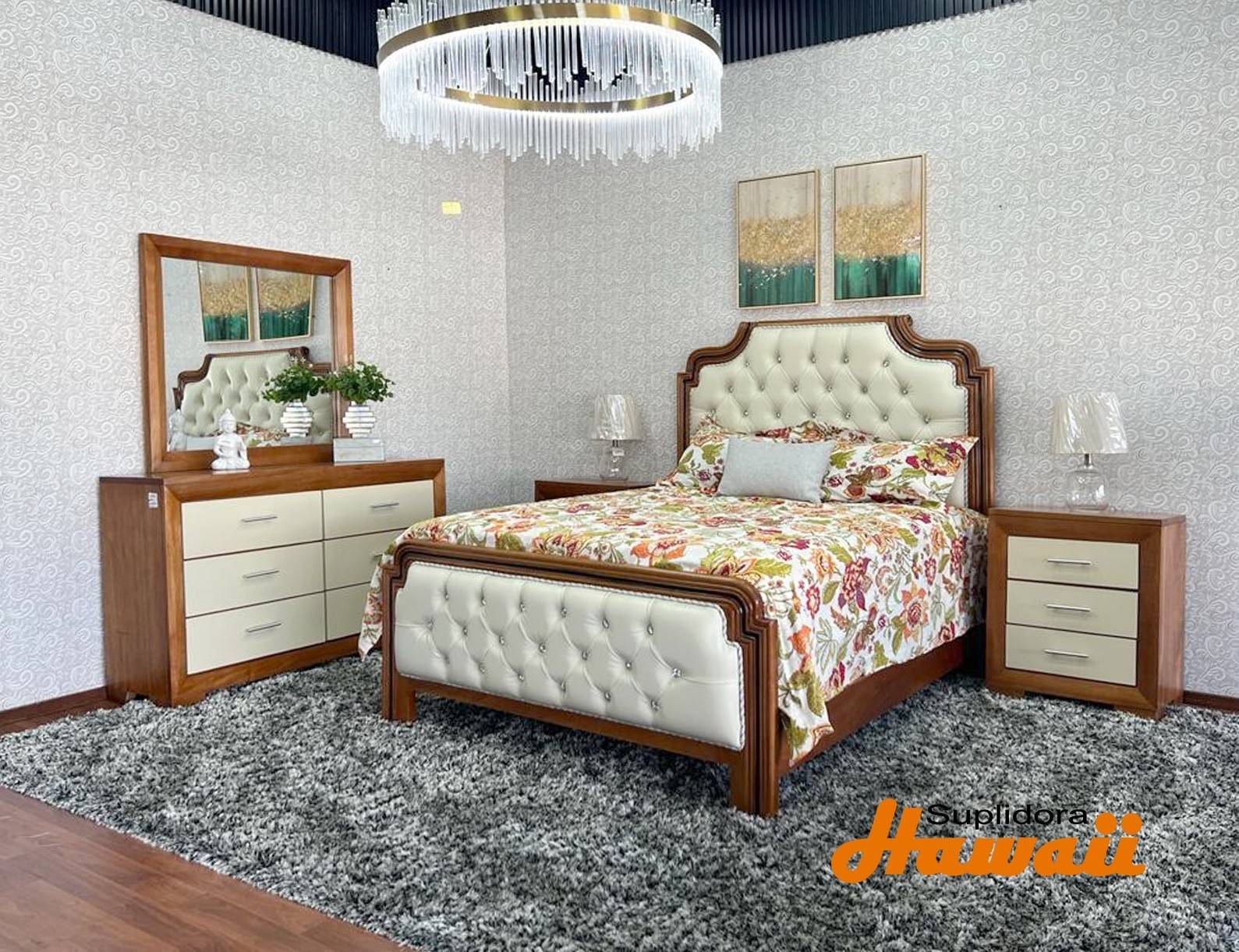JUEGO APOSENTO DON JUAN NATURAL 60 TAPIZ/CREMA