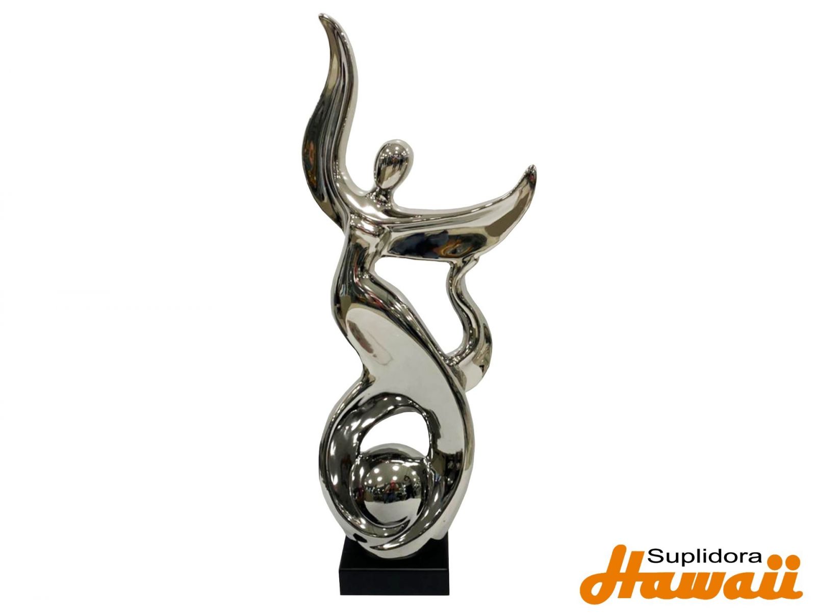 ADORNO FIGURA áANGEL áPLATEADO 92860