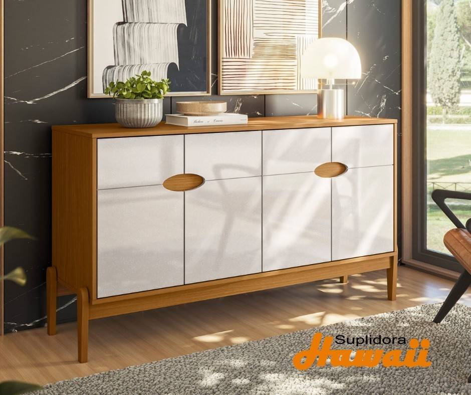 CREDENZA BUFFET INTENSE 903974 4P NATURAL CBLANCO